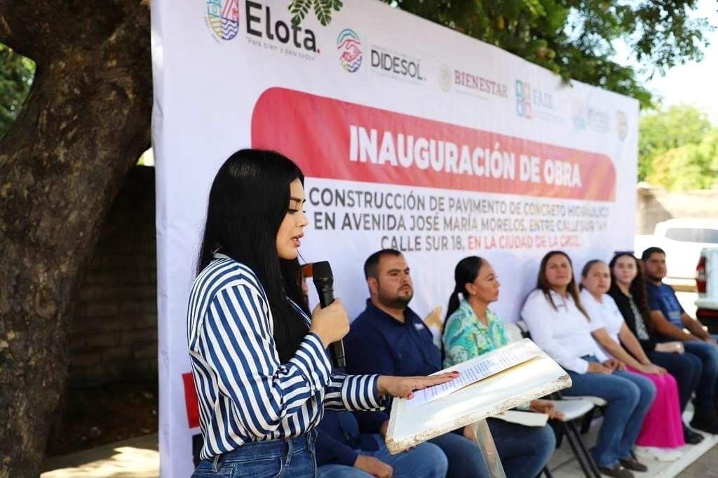 Ana Karen Val inaugura pavimentación en la colonia Loma Linda de La